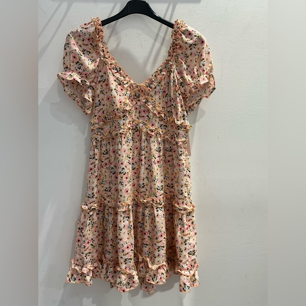 Floral Ruffle Dress - Picture 3 of 4
